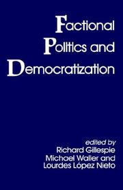 Cover of: Factional politics and democratization