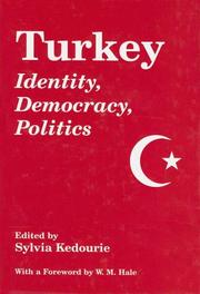 Cover of: Turkey by edited by Sylvia Kedourie.