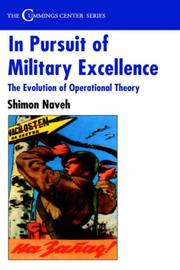 Cover of: In pursuit of military excellence by Shimon Naveh