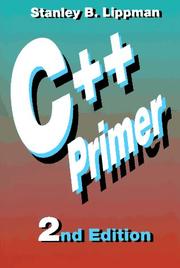 Cover of: C++ primer by Stanley B. Lippman