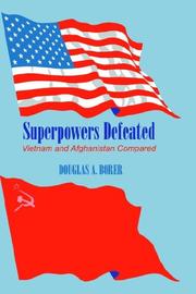 Cover of: Superpowers defeated by Douglas A. Borer