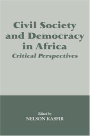 Cover of: Civil Society and Democracy in Africa: Critical Perspectives