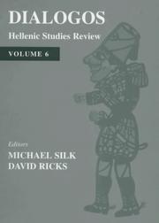 Cover of: Dialogos: Hellenic Studies Review (Dialogos)