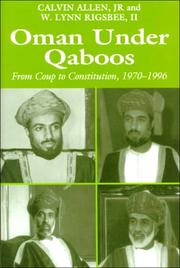 Cover of: Oman under Qaboos: from coup to constitution, 1970-1996