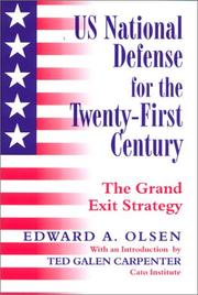 Cover of: US National Defense for the Twenty-first Century by Edward A. Olsen, Edward A. Olsen