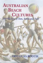 Cover of: Australian Beach Cultures by Douglas Booth