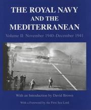Cover of: The Royal Navy and the Mediterranean by David Brown