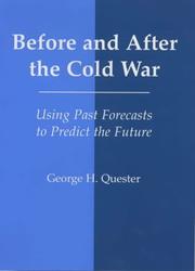Cover of: Before and After the Cold War: Using Past Forecasts to Predict the Future (World History Series)