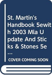 Cover of: St. Martin's Handbook 5e paper with 2003 MLA Update and Sticks & Stones 5e and by Andrea A. Lunsford, Lawrence Barkley, Samuel Cohen