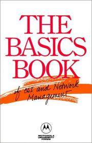 Cover of: The Basics book of OSI and network management