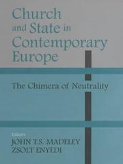 Cover of: Church and State in Contemporary Europe by John Madeley