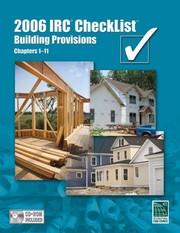 Cover of: 2006 IRC checklist: building provisions : chapters 1-11.