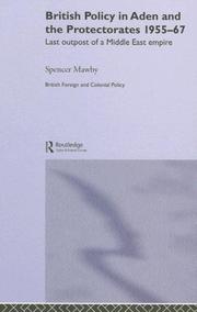 Cover of: British Policy in Southwest Arabia, 1959-1967 (British Foreign and Colonial Policy)