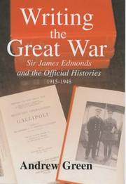 Cover of: Writing the Great War by Green, Andrew