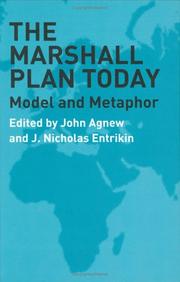 Cover of: The Marshall Plan Today: Model and Metaphor