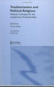 Cover of: Totalitarianism and Political Religions, Volume 1: Concepts for the Comparison of Dictatorships (Totalitarian Movements and Political Religions)