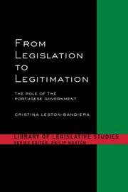 From legislation to legitimation by Cristina Leston-Bandeira
