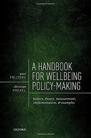 Cover of: Handbook for Wellbeing Policy-Making: History, Theory, Measurement, Implementation, and Examples