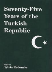 Cover of: Seventy-five years of the Turkish Republic | 