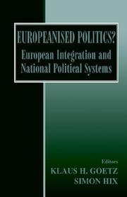 Cover of: Europeanised Politics? by Simon Hix