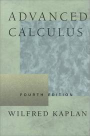 Cover of: Advanced calculus by Wilfred Kaplan