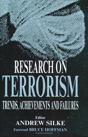 Cover of: Research on terrorism by editor, Andrew Silke ; foreword, Bruce Hoffman.