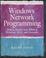 Cover of: Windows(TM) Network Programming