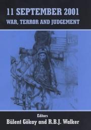 Cover of: 11 September 2001 War, Terror and Judgement by Bulent Gokay