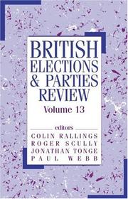 Cover of: British Elections and Parties Review (British Elections and Parties)