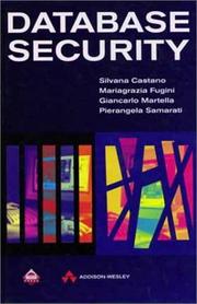 Cover of: Database Security (Acm Press Books)