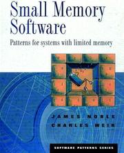 Cover of: Small memory software by James Noble