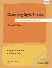 Cover of: Cascading Style Sheets by Håkon Wium Lie, Bert Bos