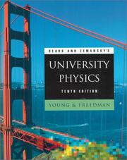 Cover of: Sears and Zemansky's university physics.