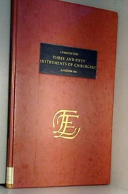 Cover of: Three and fifty instruments of chirurgery / Ambrose Pare. by Ambroise Paré