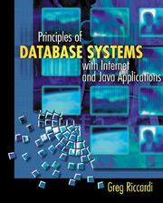 Cover of: Principles of Database Systems With Internet and Java Applications