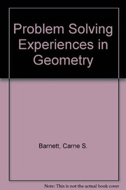 Cover of: Problem Solving Experiences in Geometry