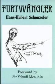 Cover of: Furtwängler by Hans-Hubert Schönzeler