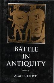 Cover of: Battle in Antiquity | 