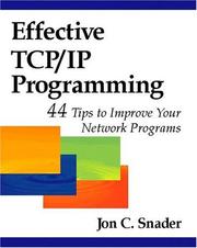 Cover of: Effective TCP/IP Programming | Jon C. Snader