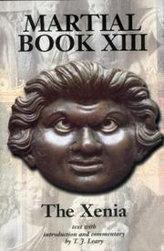 Cover of: Martial, Book XIII, The Xenia by T. J. Leary