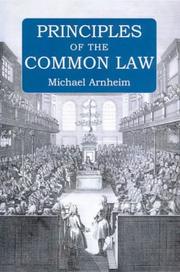 Cover of: PRINCIPLES OF THE COMMON LAW