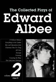 Cover of: Collected Plays of Edward Albee by Edward Albee