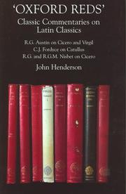 Cover of: Oxford Reds: Classic Commentaries on Latin Classics