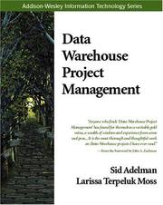 Cover of: Data Warehouse Project Management