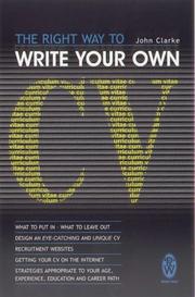 Cover of: The Right Way to Write Your Own CV (Right Way S.)