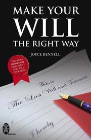 Make Your Will the Right Way by Joyce Bennell