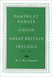 Cover of: The pamphlet debate on the Union between Great Britain and Ireland, 1797-1800