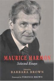 Cover of: Maurice Harmon: Selected Essays