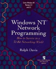 Cover of: Windows NT network programming by Davis, Ralph