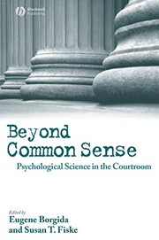 Cover of: Beyond common sense by edited by Eugene Borgida and Susan T. Fiske.